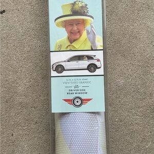 Queen Elizabeth Car Window Graphic new